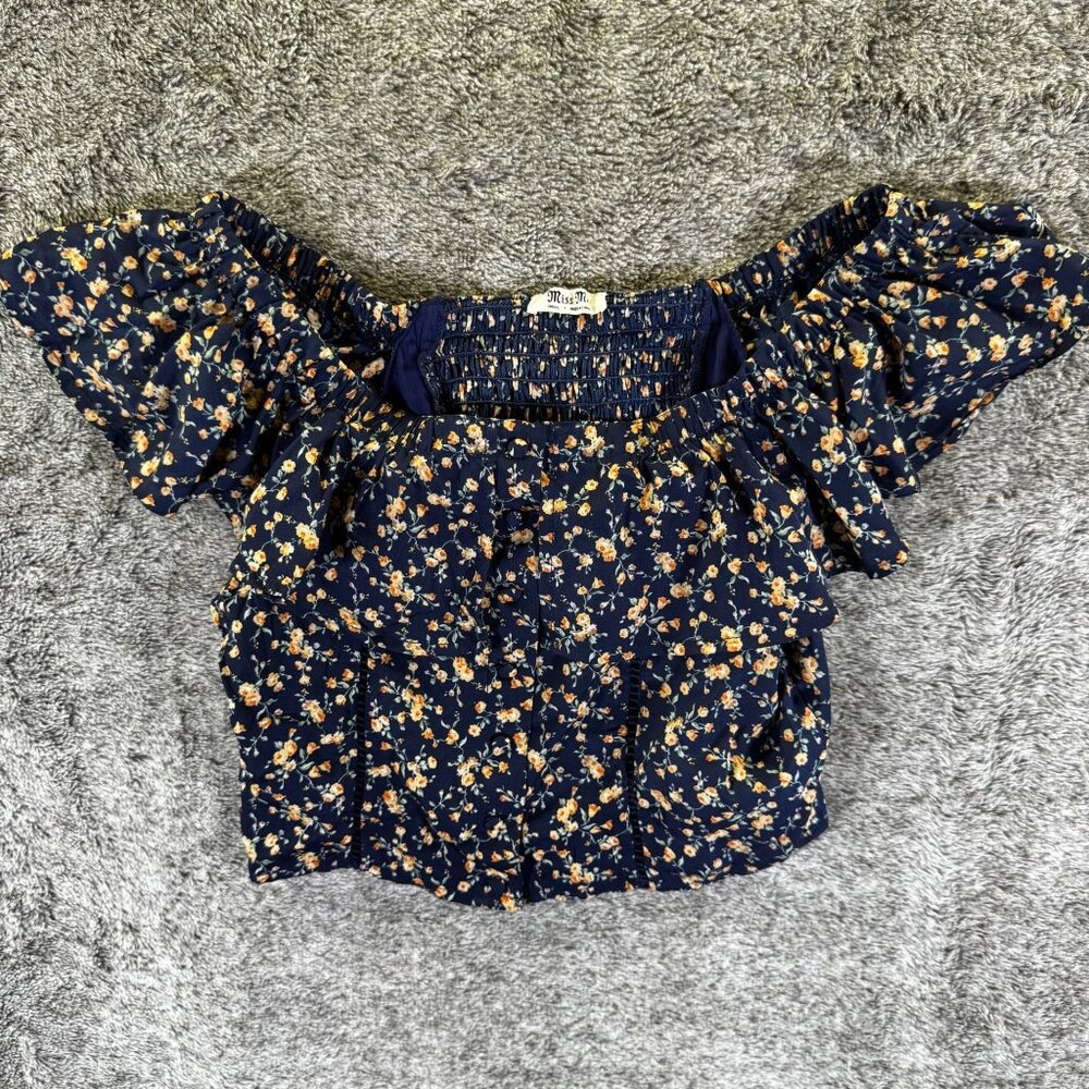 Miss Me Off The Shoulder Crop Top Women's Small